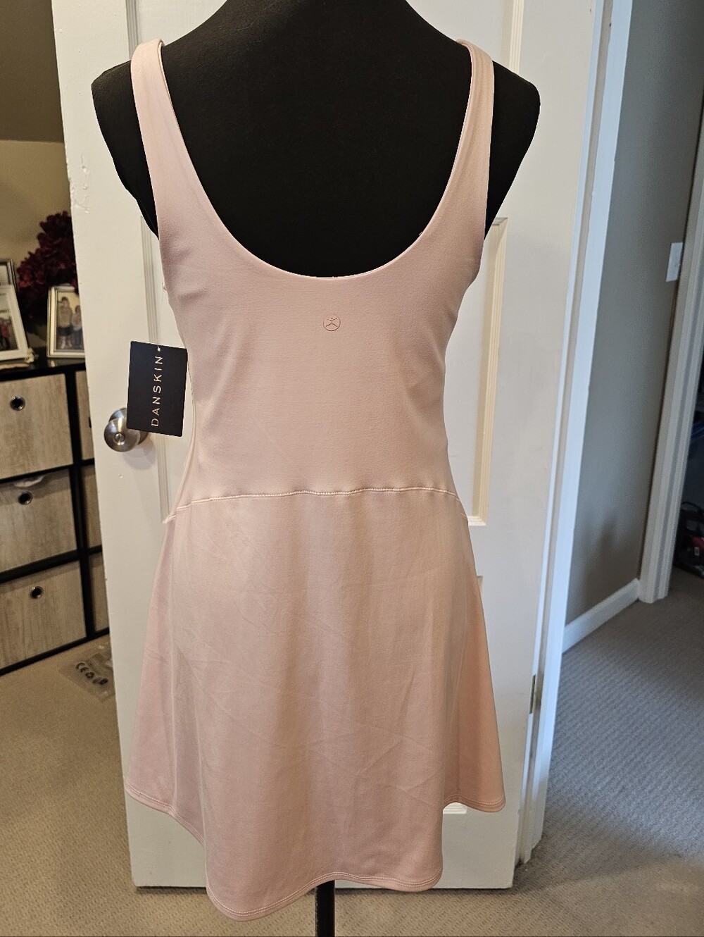Danskin Light Pink Athletic Dress With Built In Bra And Shorts - Picture 3 of 6